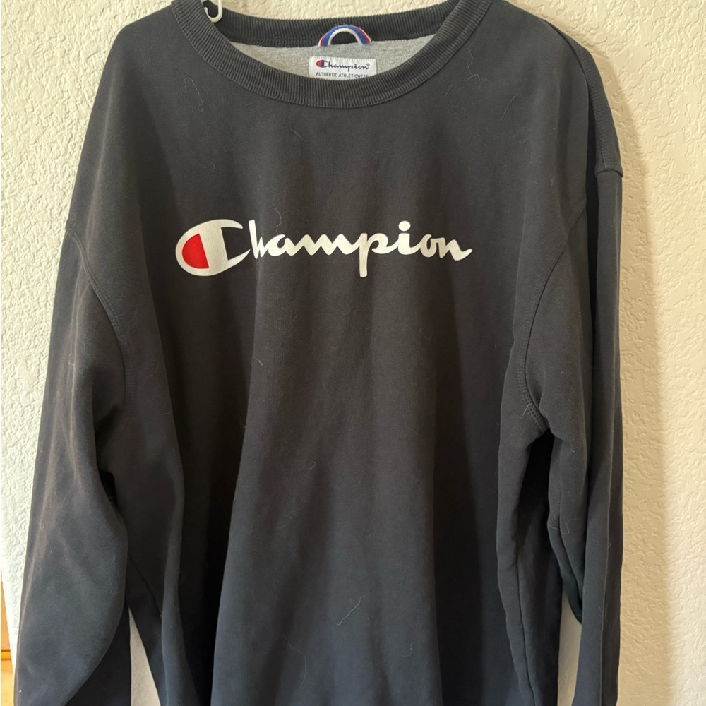 Champion Dark Gray Athletic Sweatshirt